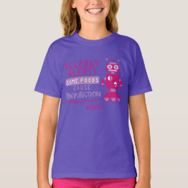 Rosa Robot Food Allergary Alert Shirt