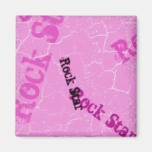 Rosa Rockstar Magnet