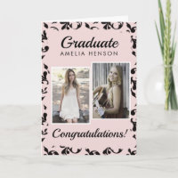 Rosa Rokoko Herzlichen Glückwunsch Graduate 2 Foto