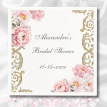 Rosa Rokoko Vintag Peony Brautparty