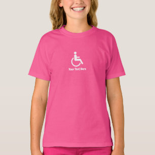Rosa Rollstuhl – Bewusstsein für Barrierefreiheit T-Shirt
