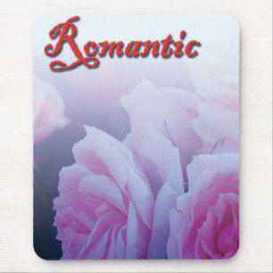 Rosa romantische Rose Blume Mousepad