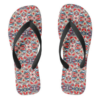 Rosa Rosa abstrakt Flip Flops