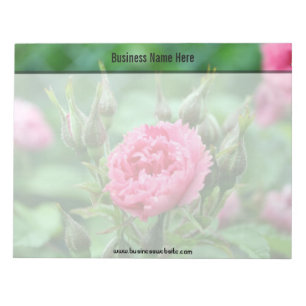 Rosa rosa Blume, Blumenfotografie. Notizblock
