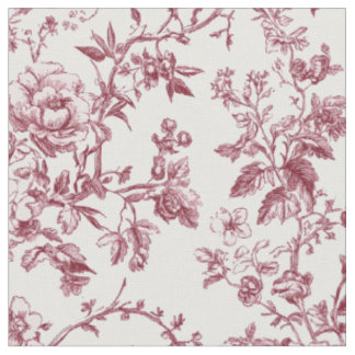 Rosa-Rosa-Blumen-Toile-Muster Stoff