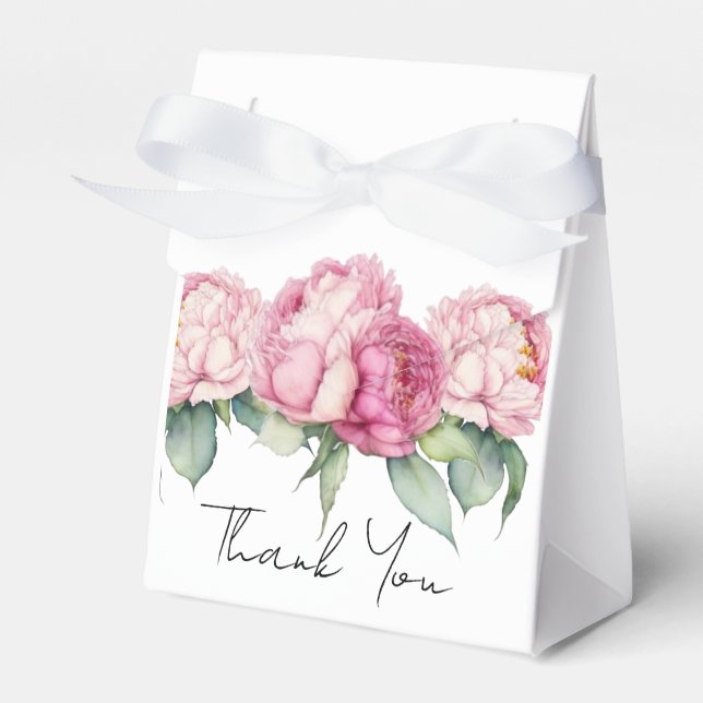 Rosa Rosa Blüten Rosa Rosen Geschenkschachtel (Vorderseite)