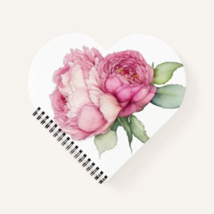Rosa Rosa Blüten Rosa Rosen Notizbuch