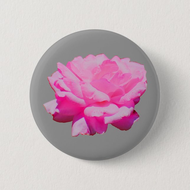 Rosa Rosa Button (Vorderseite)