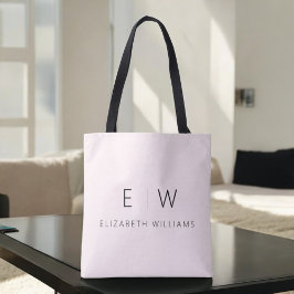 Rosa Rosa Elegant Moderner Name des Minimalistisch Tasche