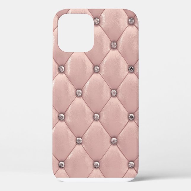 Rosa Rosa Elegantes Satin Leather Look Case-Mate iPhone Hülle (Rückseite)