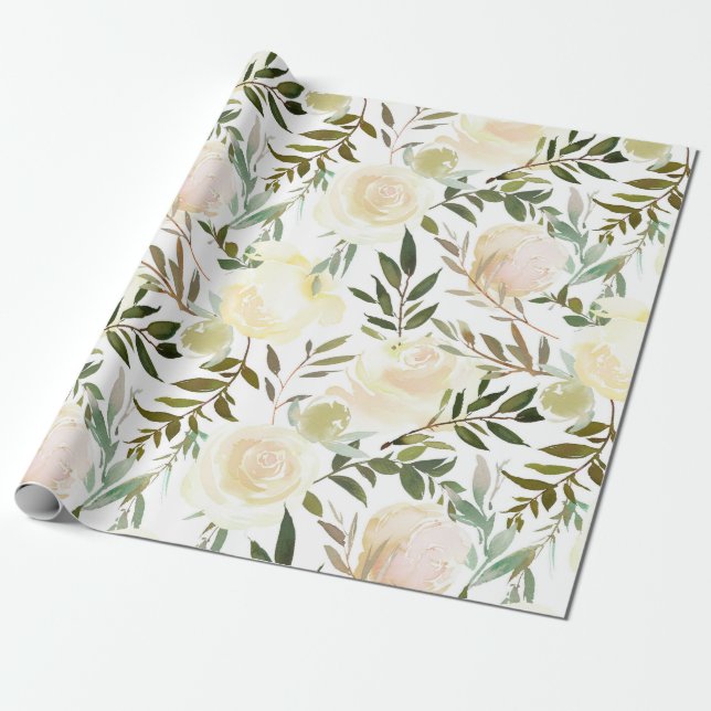 Rosa Rosa Elfenbeinküste Blume im Wasser Geschenkpapier (Ungerollt)