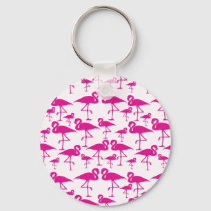 Rosa rosa Flamingos Schlüsselanhänger