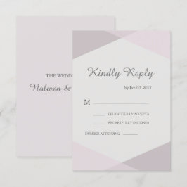 Rosa rosa geometrisch elegante moderne Hochzeitsrs Einladung