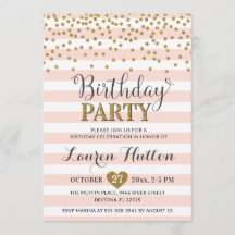 Rosa Rosa Glitzer Elegante Geburtstagsparty