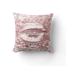 Rosa Rosa Glitzer Kiss Lips