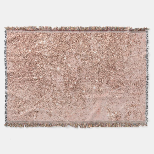 Rosa Rosa-Glitzer-Marmor Decke (Vorderseite)