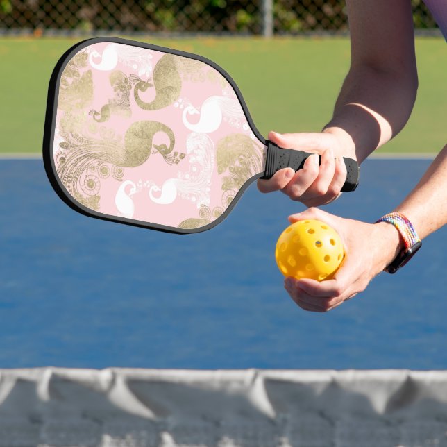 Rosa Rosa-Goldmedaille Pickleball Schläger (InSitu)