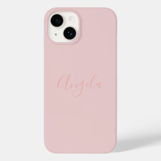 Rosa Rosa mit Name iPhone 14 Case-Mate iPhone 14 Hülle (Rückseite)