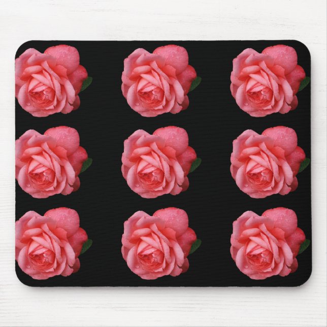 Rosa Rosa Mousepad (Vorne)