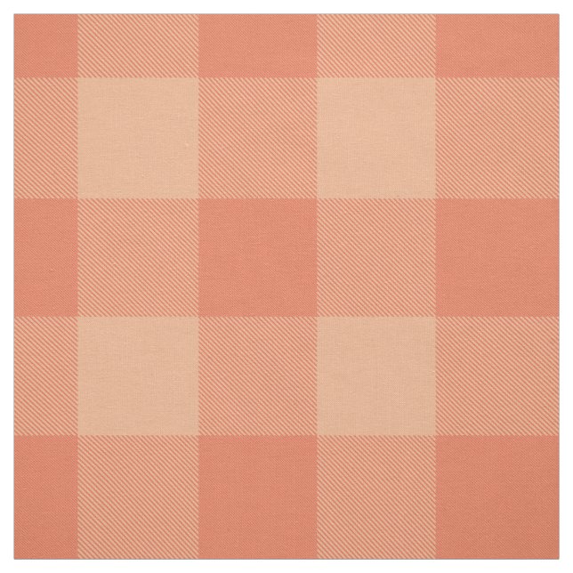 rosa rosa Orangenbüffel kariert Stoff (Muster)