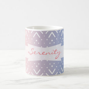 Rosa Rosa Quarz Zickzack Kaffeetasse