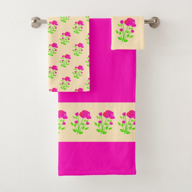 Rosa Rosa Rosa Badhandtuch Set (Insitu)