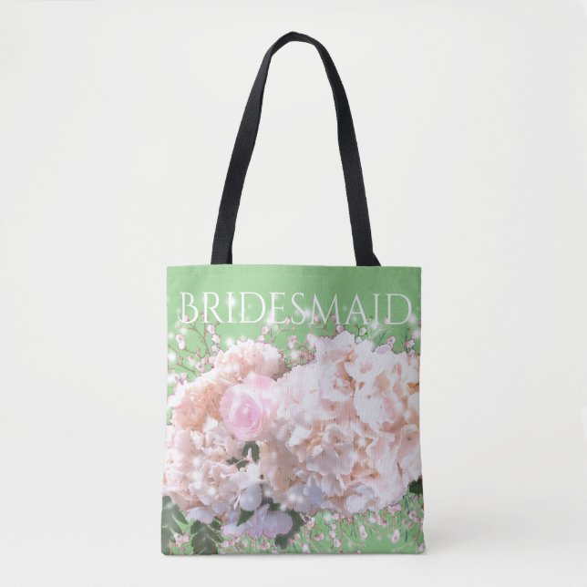 Rosa, rosa, rosa Blume Tasche (Vorderseite)