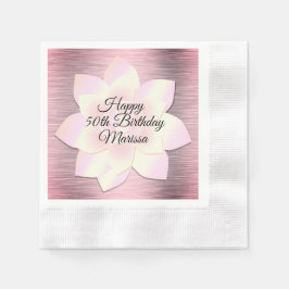 Rosa Rosa Rosa Elegante Lotus Blume Serviette