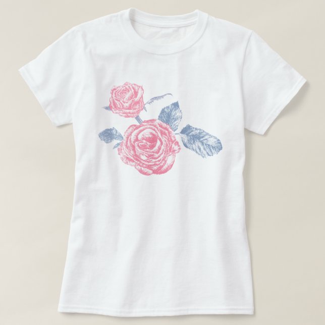 Rosa Rosa-Rosa-T - Shirt (Design vorne)
