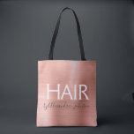 Rosa Rosa - Rose Gold Foil Haare Treppenaufgang -  Tasche<br><div class="desc">Blush Pink - Rose Gold Foil Haar Stylist - Salon liefert Werbebeutel für Shampoo,  Schere oder Clippern. Der Name und der Beruf des Unternehmens können geändert werden,  um für jede Art von Unternehmen verwendet zu werden. Bitte kontaktieren Sie den Designer,  um weitere passende Artikel zu erhalten.</div>
