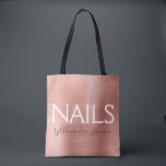 Rosa Rosa - Rose Gold Foil Nails - Salon Tasche<br><div class="desc">Blush Pink - Rose Gold Foil Fingernails liefern Promotiontasche für die Nagelpolitur. Der Name und der Beruf des Unternehmens können geändert werden,  um für jede Art von Unternehmen verwendet zu werden. Bitte kontaktieren Sie den Designer,  um weitere passende Artikel zu erhalten.</div>