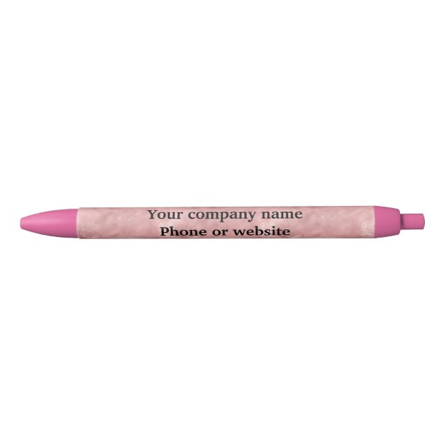 Rosa Rosa Rose Gold Personalisierte kleine Unterne Kugelschreiber (Vorderseite)