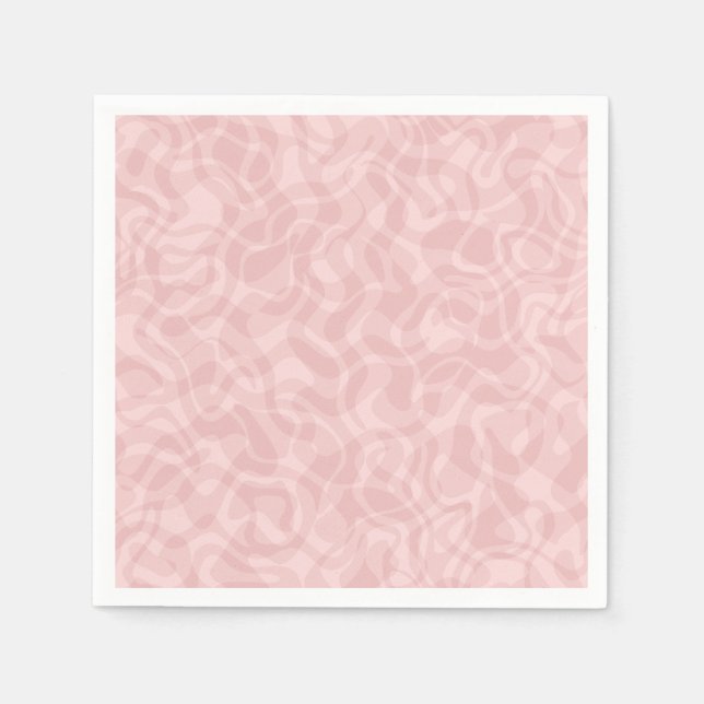 Rosa Rosa Serviette (Vorderseite)