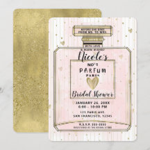 Rosa Rosa und Gold Parfum Brautparty