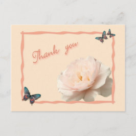 Rosa Rosa und Weiß Postkarte
