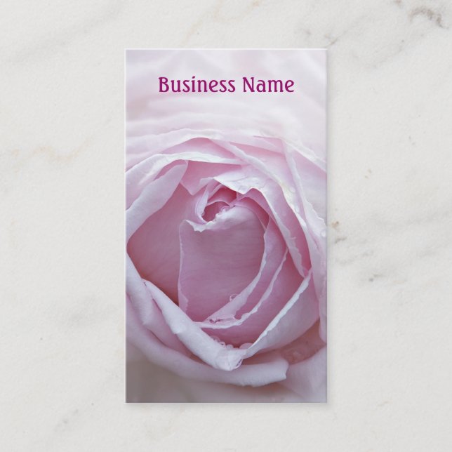 Rosa Rosa Visitenkarte (Vorderseite)