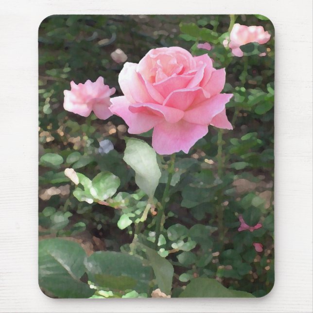Rosa Rose 1 Mousepad (Vorne)