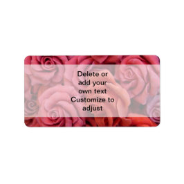 Rosa Rose Adressaufkleber