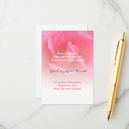 Rosa Rose Begleitkarte