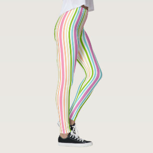 Rosa Rose Blau Grün Gelb Weiß Pastellfarben Leggings