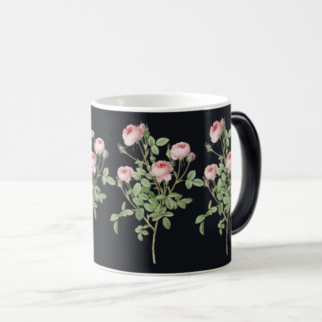 Rosa Rose Blossom Garden Beauty Verwandlungstasse (VorderseiteRechts)
