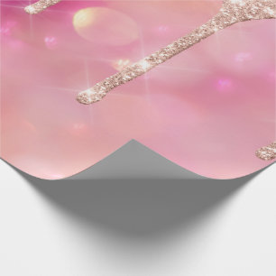 Rosa Rose Blush Spark Powder Tropfen Glitzer Brida Geschenkpapier