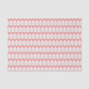 Rosa Rosé Blush Weinkeller Brautparty Seidenpapier