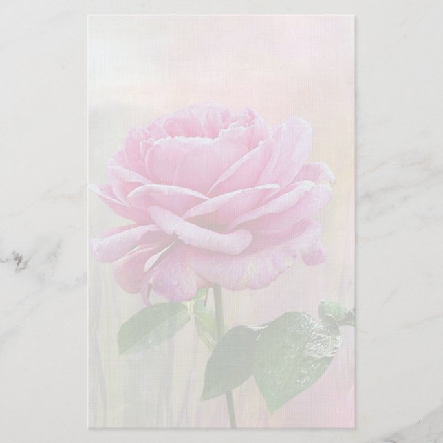 Rosa Rose Briefpapier (Vorderseite)