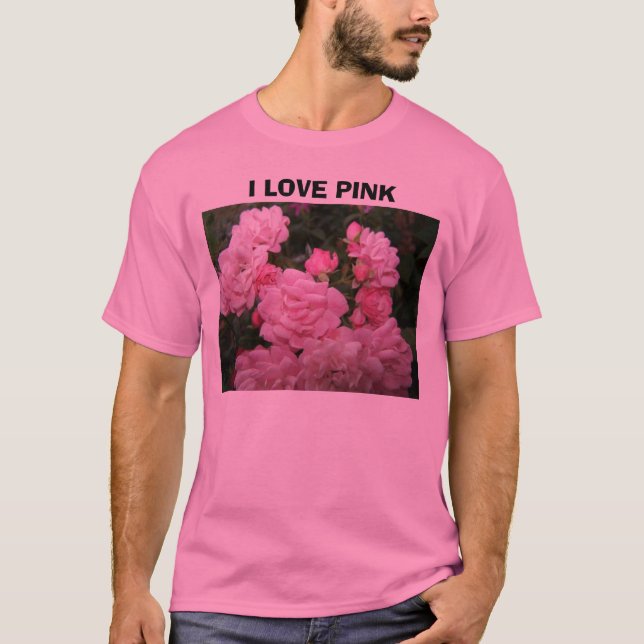 Rosa Rose Bundle#2, i-LIEBE-ROSA T-Shirt (Vorderseite)