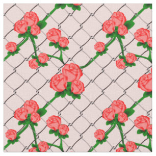 Rosa Rose Climchain Link Zaun Nahtlose Seite Stoff