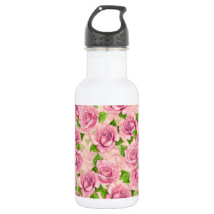 Rosa Rose Edelstahlflasche