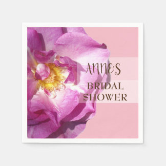 Rosa Rose Elegantes Brautparty Papa Napkins Serviette