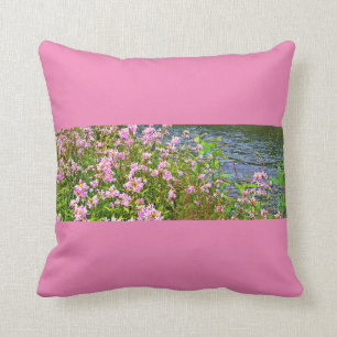 Rosa, Rose-farben, Naturlandschaft der Wildblume Kissen