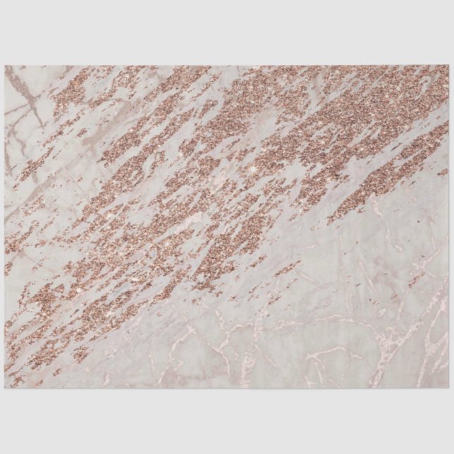 Rosa Rose Glitzer Marbella Moderne Seidenpapier (Vorderseite)